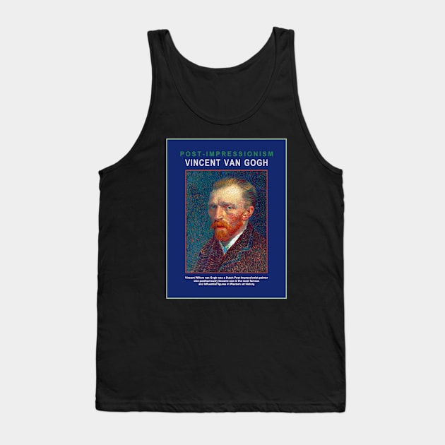 Vincent van Gogh Poster Design Tank Top by RockettGraph1cs